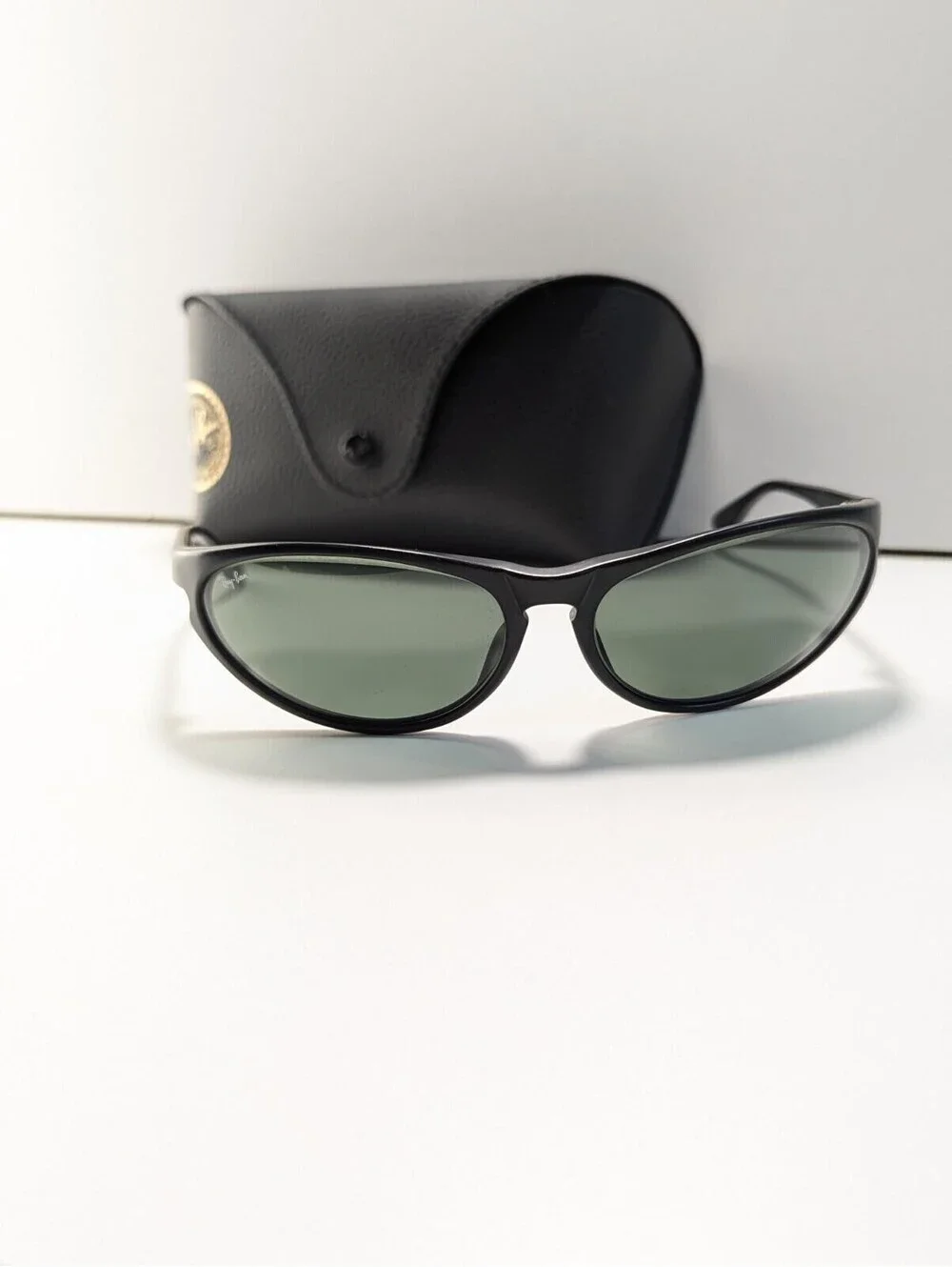 VINTAGE RAY BAN B&L BLACK G15 UV SPORT WRAP SUNGLASSES EYEWEAR CLASSIC CHIC